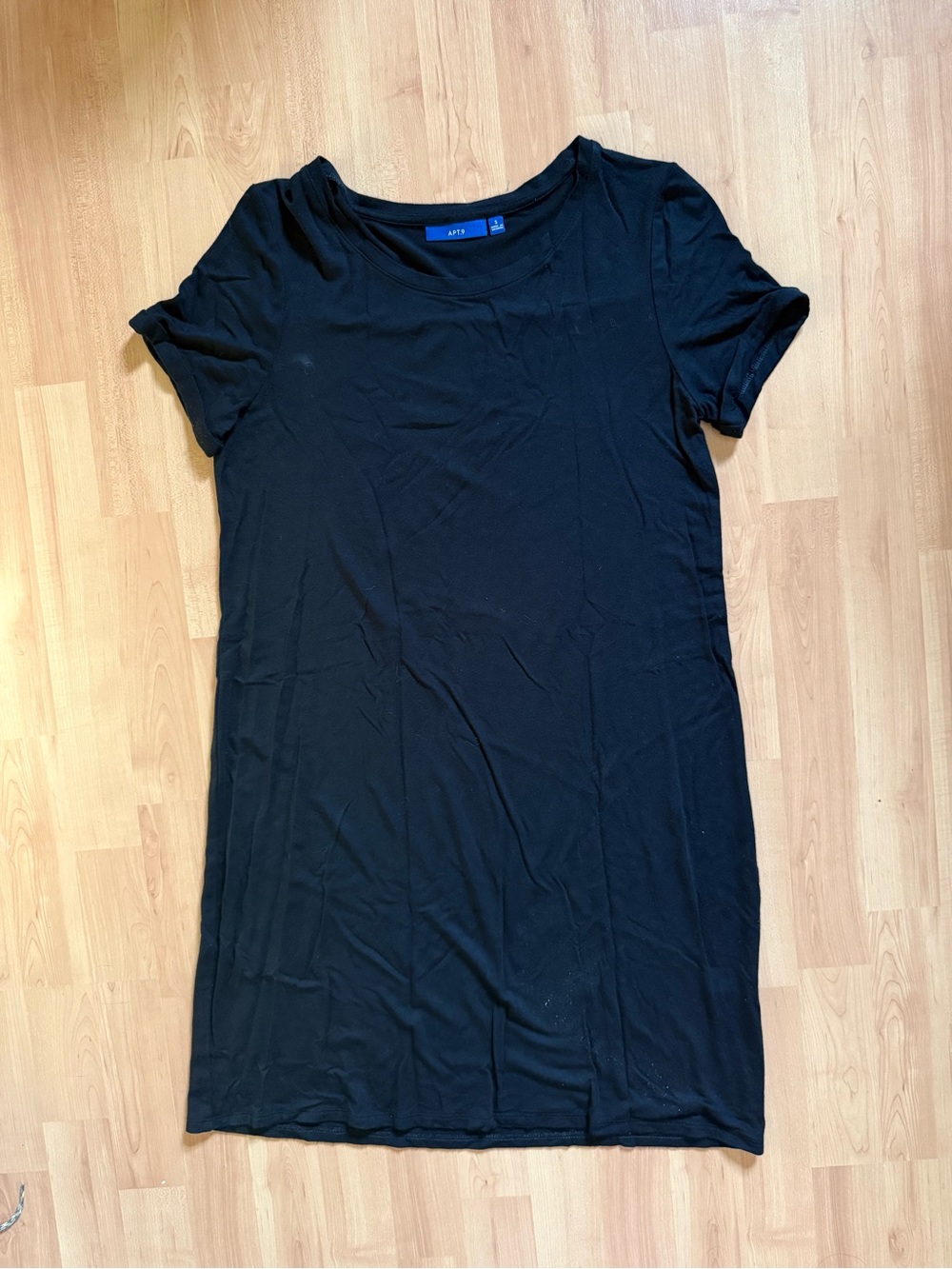 Apt. 9 Black Short-Sleeve Tunic Tee